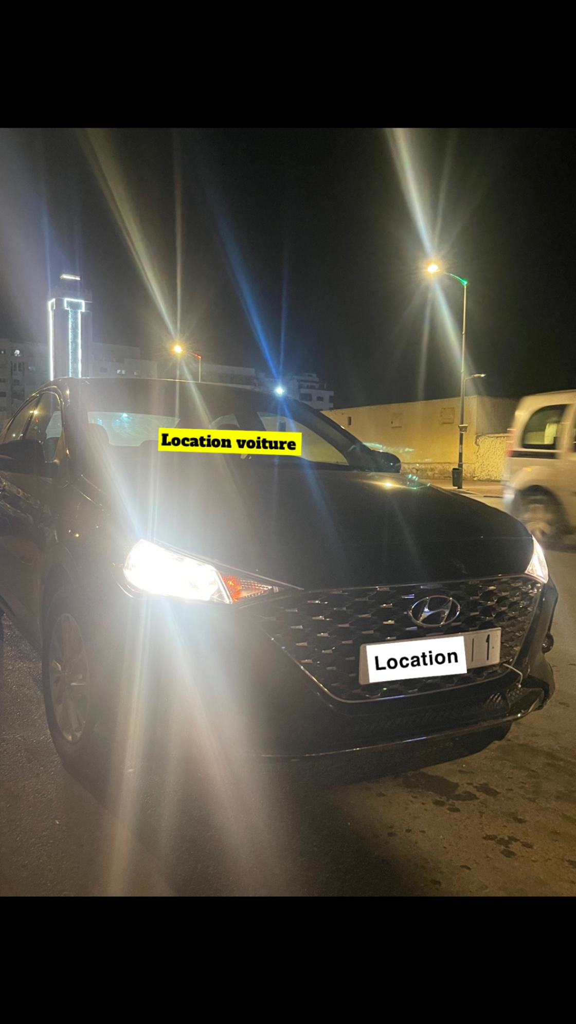 location voiture maroc Hyundai Noir