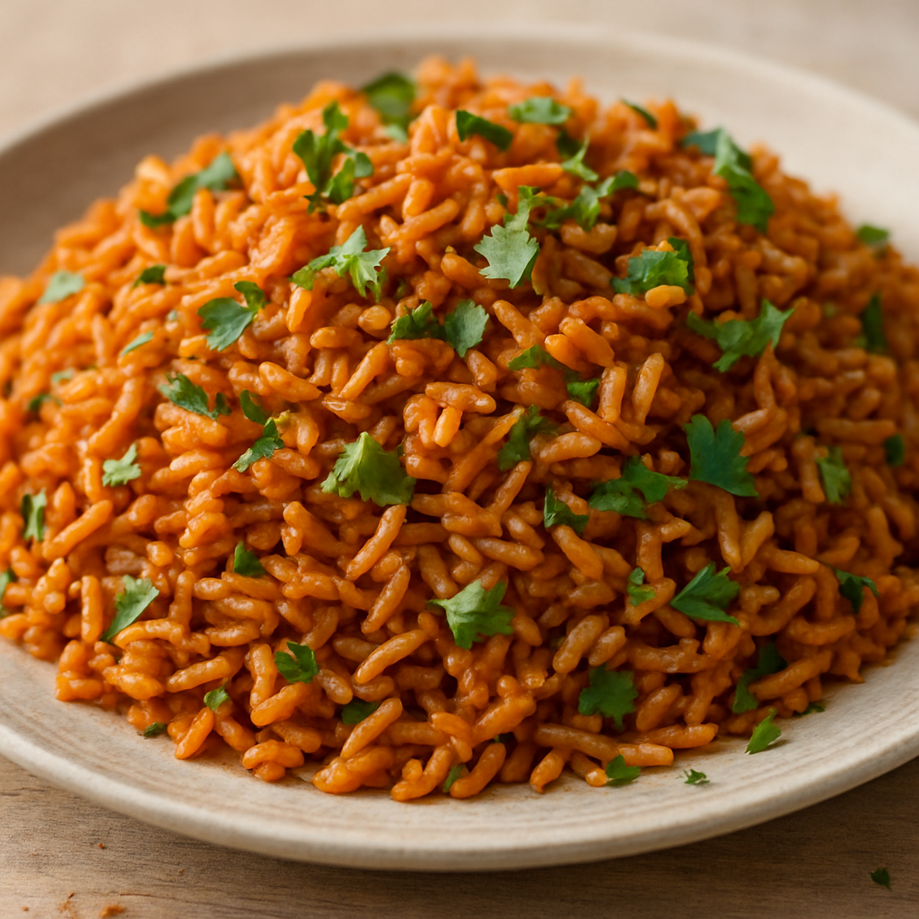 אורז חריף תוניסאי עם שמן קוקוס ועשבי תיבול