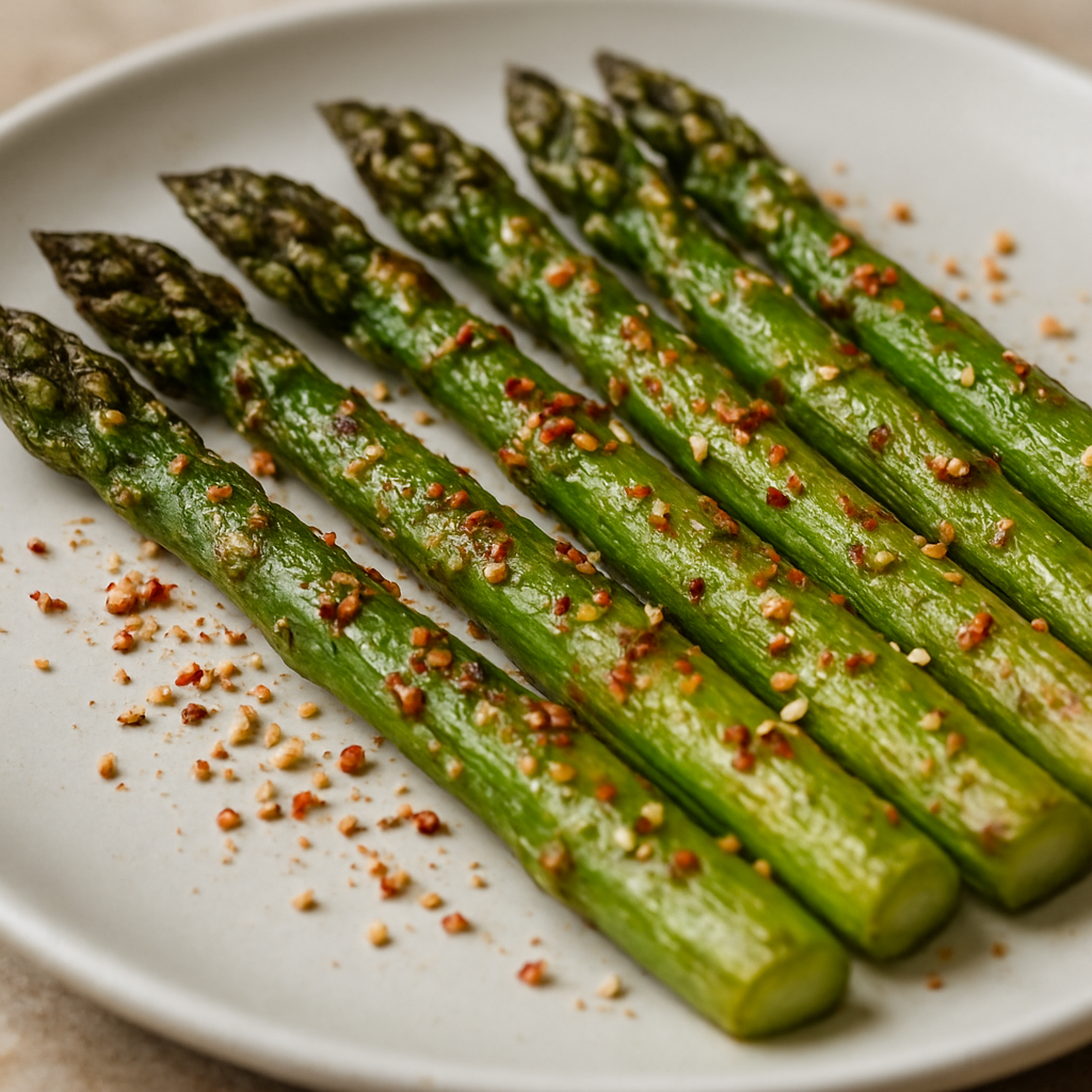 אספרגוס צלוי בשיצ'ימי וסומסום (קר)