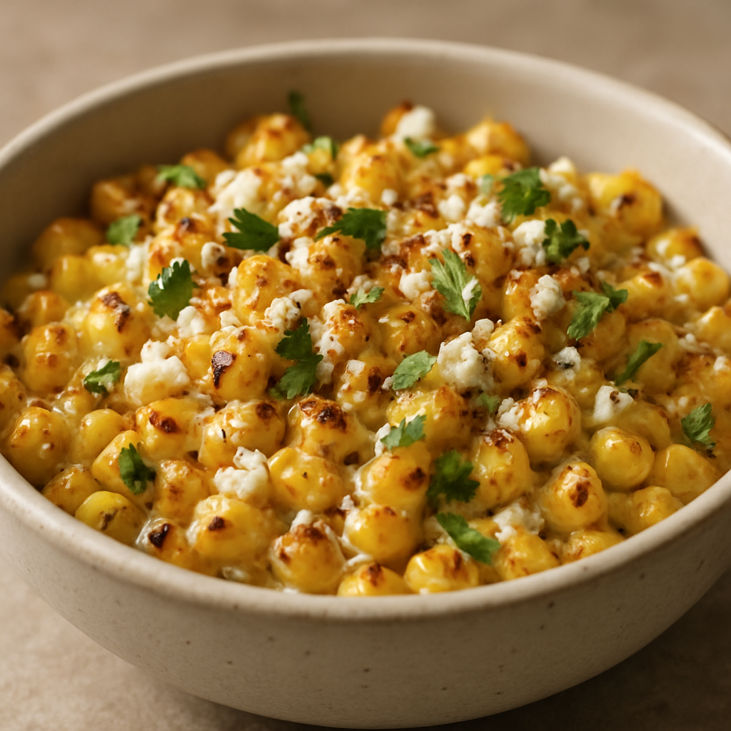 אסקיטס תירס קלוי ברוטב קרמי מאוזן