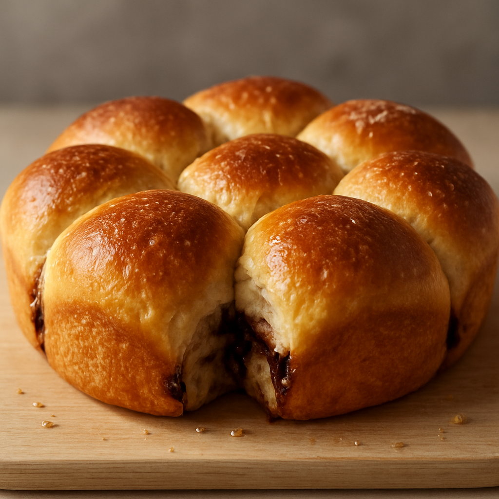 בוכטי שמרים במילוי שוקולד