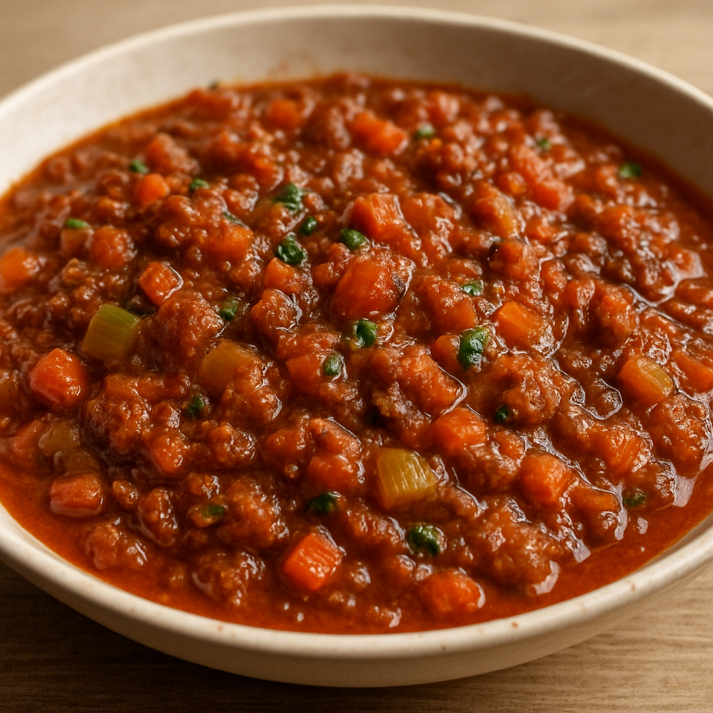 בולונז איטי עם גזר וסלרי