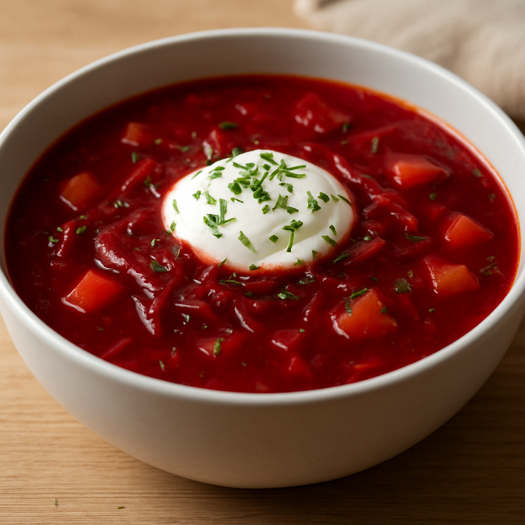 בורשט אדום איטי בסיר כבד