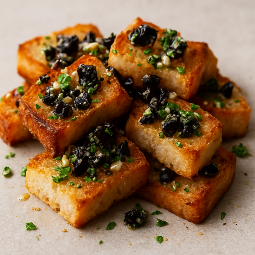 ביסי לחם זית ושום