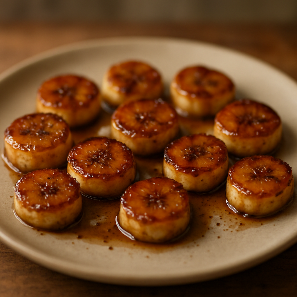 בננות פלנטיין מתובלות במיקרוגל