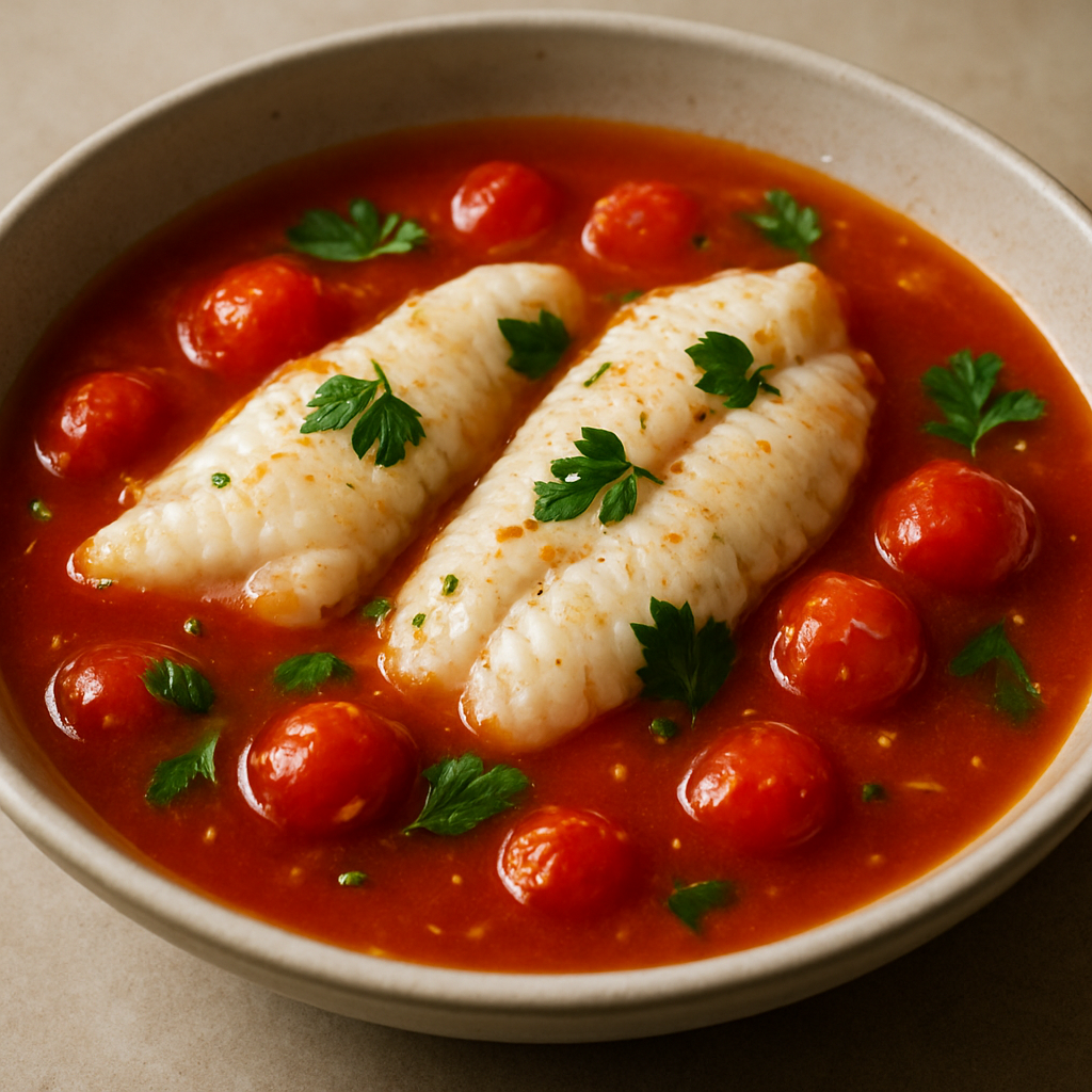 ברודט דגים קרואטי עם עגבניות והחמצה עדינה