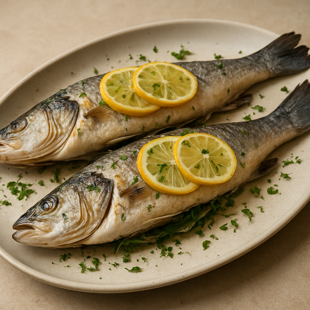 ברנזינו באידוי עדין עם עשבי תיבול ולימון