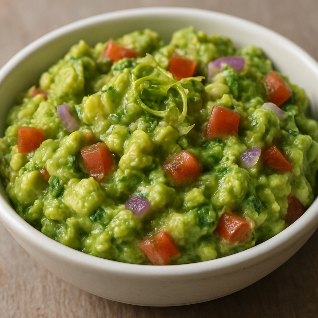 גואקמולי אבוקדו ביתי בסגנון טקס-מקס