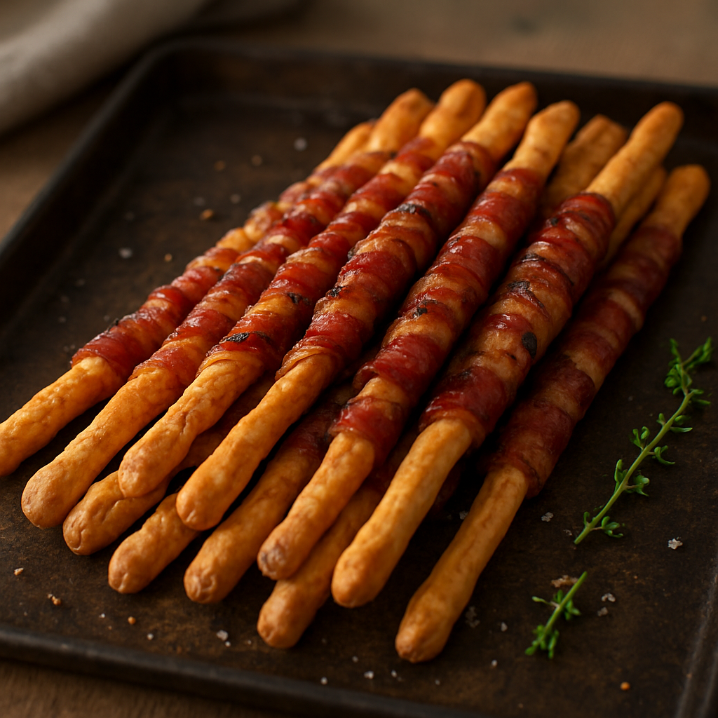 גריסיני עטופים פנצטה מעושנת