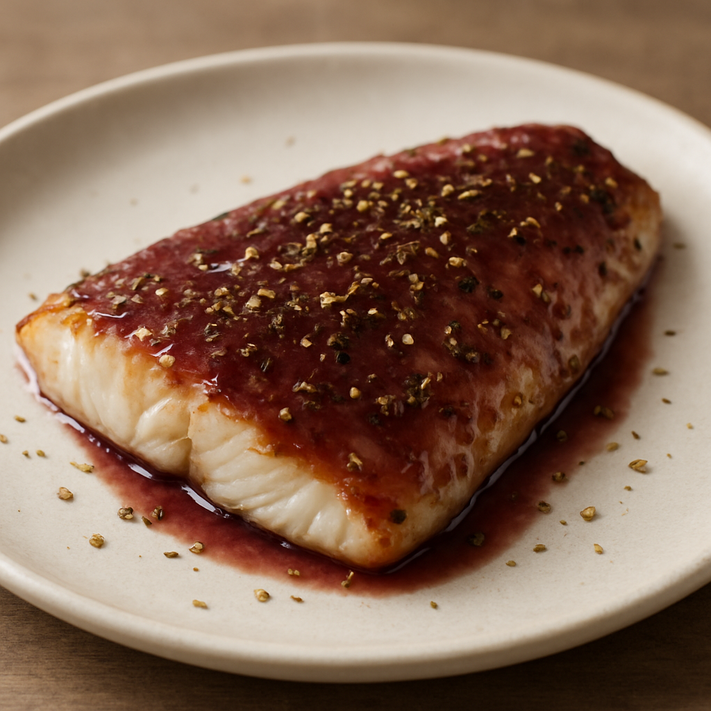 דג יפואי במרינדת יין אדום וזעתר