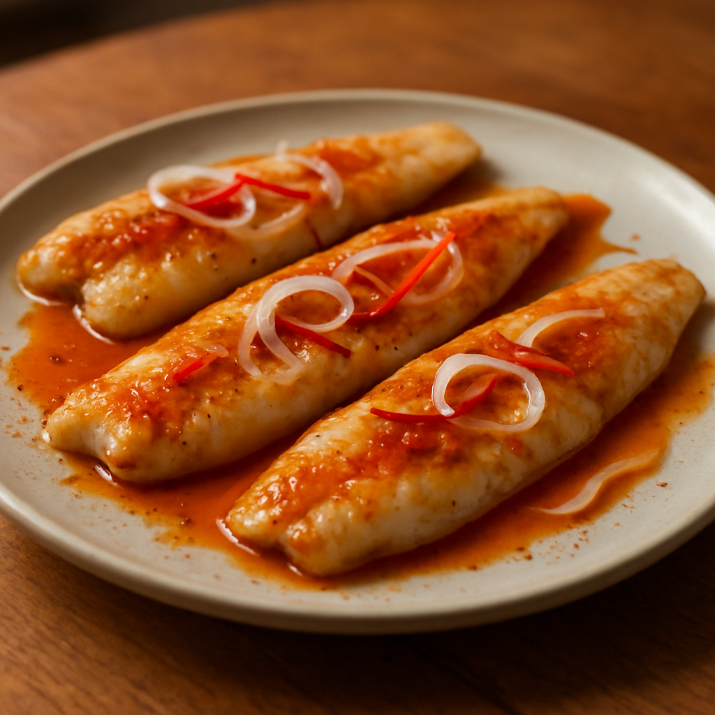 פילה דג ברוטב פפריקה בשקית