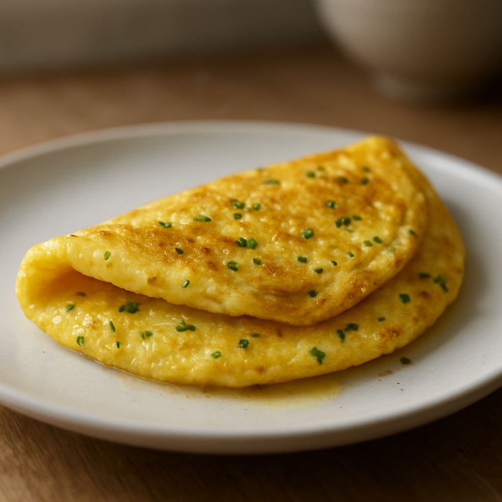 חביתה תפוחה עם עשבי תיבול