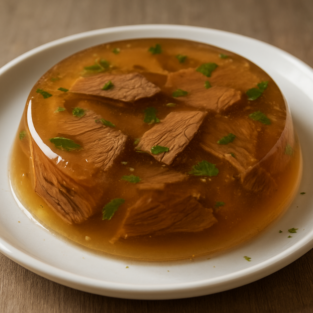 חולודץ בקר מסורתי בבישול איטי