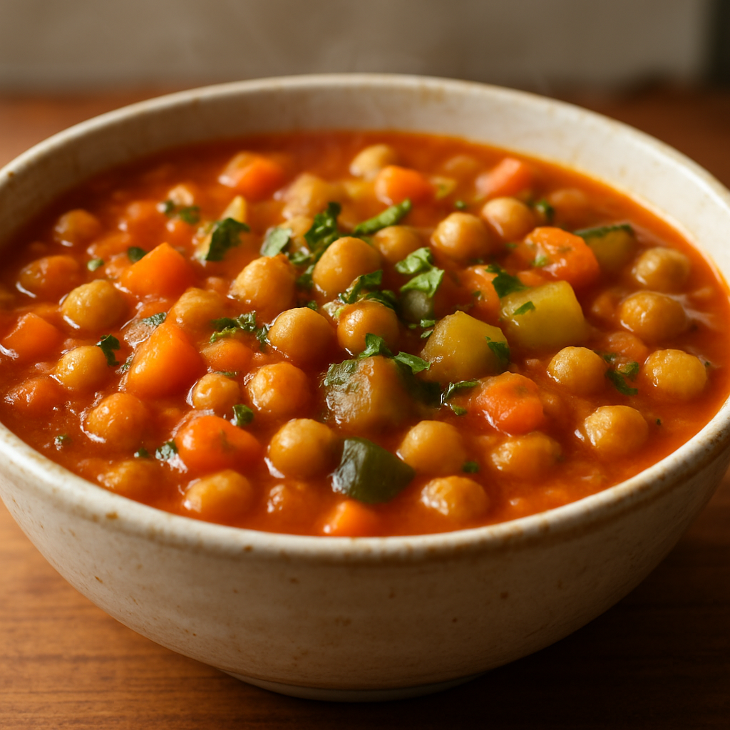 חומוס עסיסי עם ירקות איטי