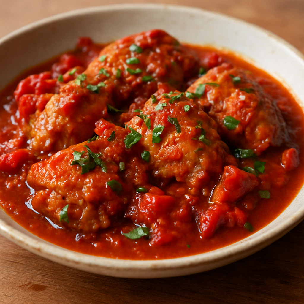 חזה עוף ברוטב שושקה עשיר