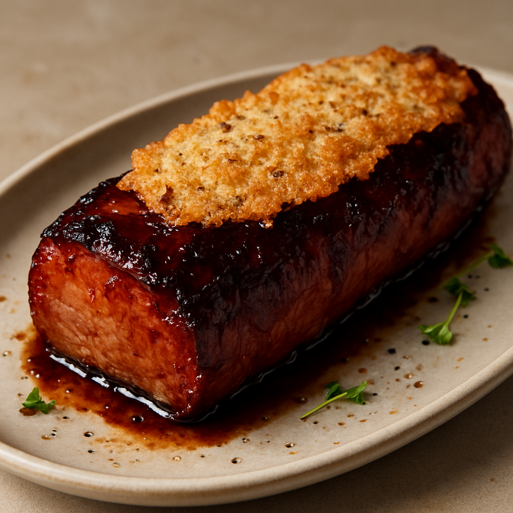 חזיר צארסיואו בסגנון קנטונזי עם פרמזן מיושן