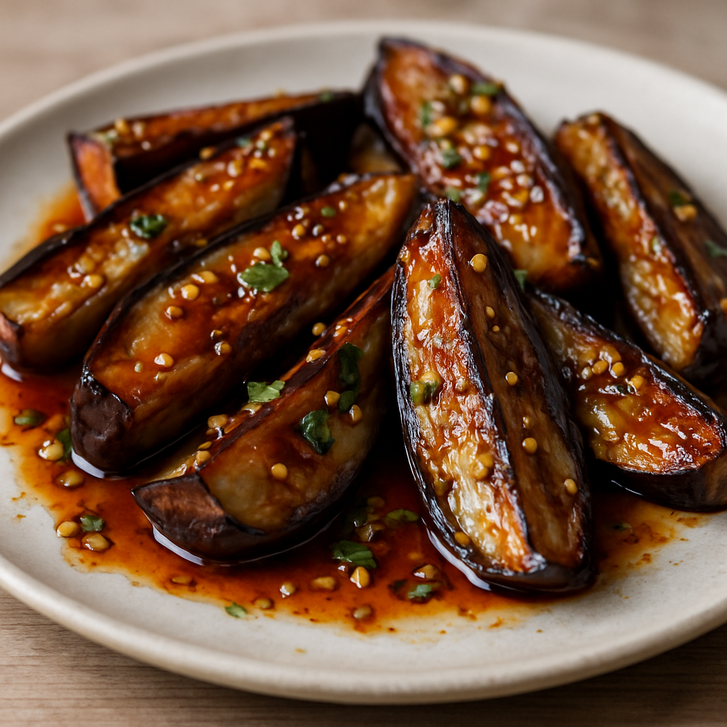 חצילים בחומץ בסגנון הודי (אצאר חצילים)