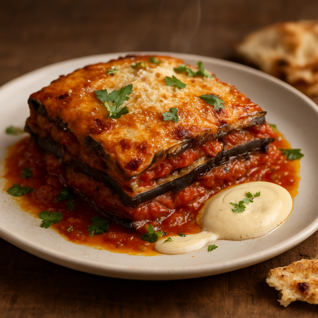 חציל פרמזן בסגנון אוכל רחוב