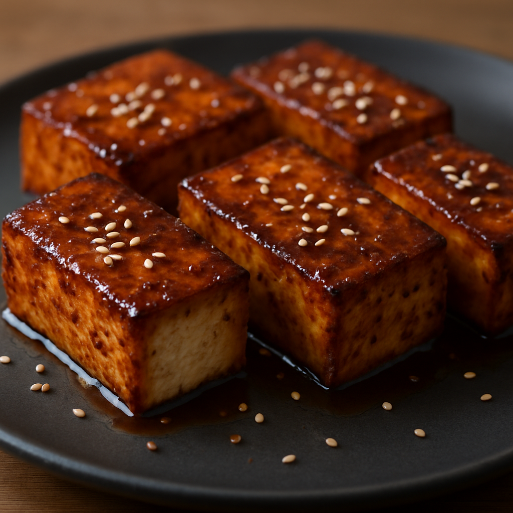 טטאקי טופו קריספי עם גלייז מיסו