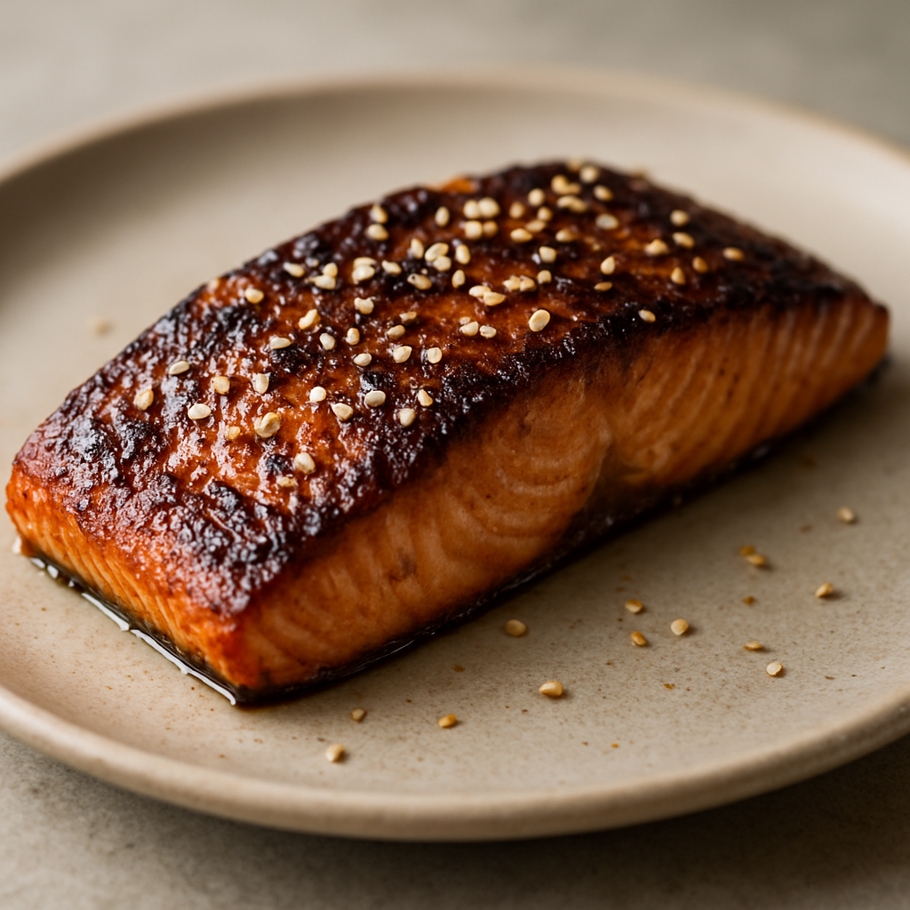 טטאקי סלמון בשמן מזערי ורוטב סויה-שמן