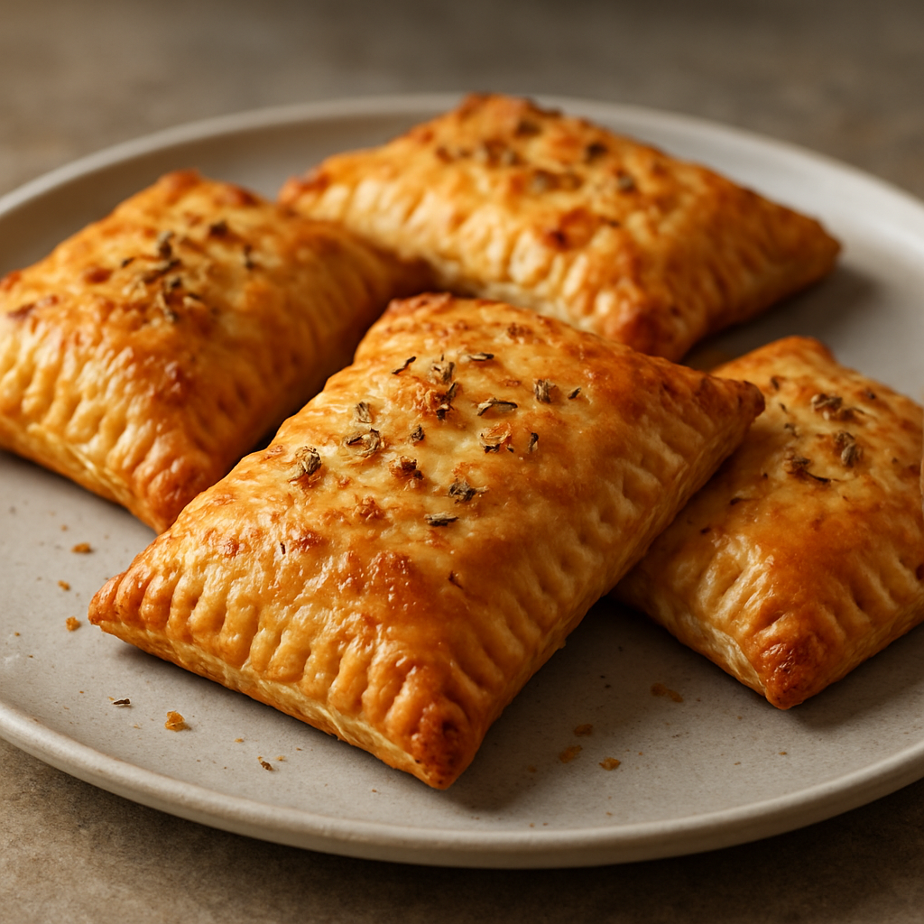 כיסוני בצק עלים עם עוף במרינדה ובצל מקורמל