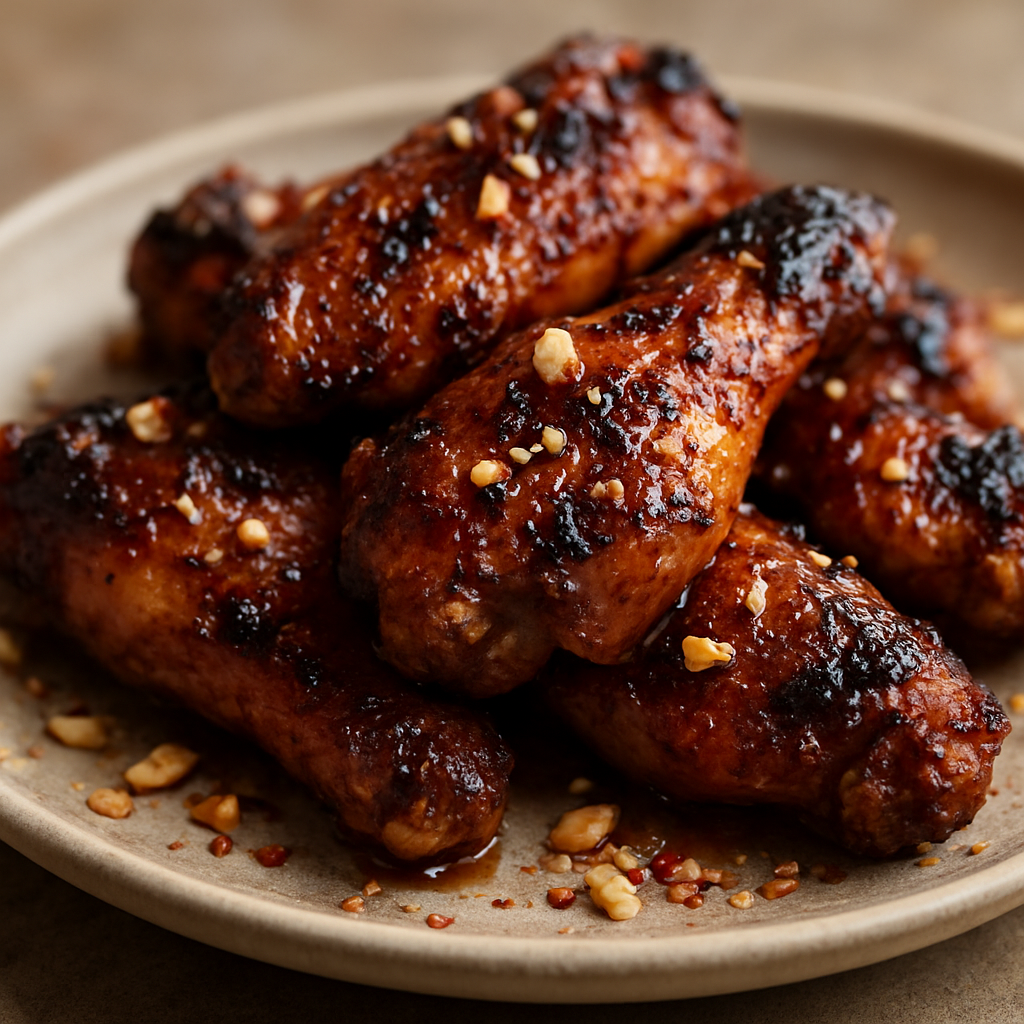 כנפיים בגריל עם נעם-ג'ים תאילנדי מרוסק