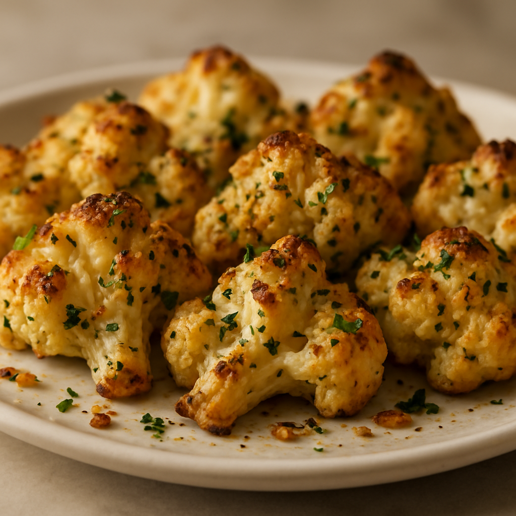 כרובית מושרת בעשבי תיבול ואפויה בתנור