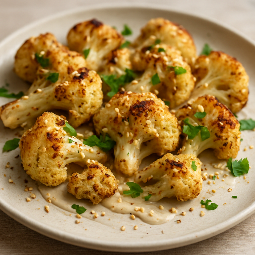 כרובית צלויה עם טחינה ותבלין