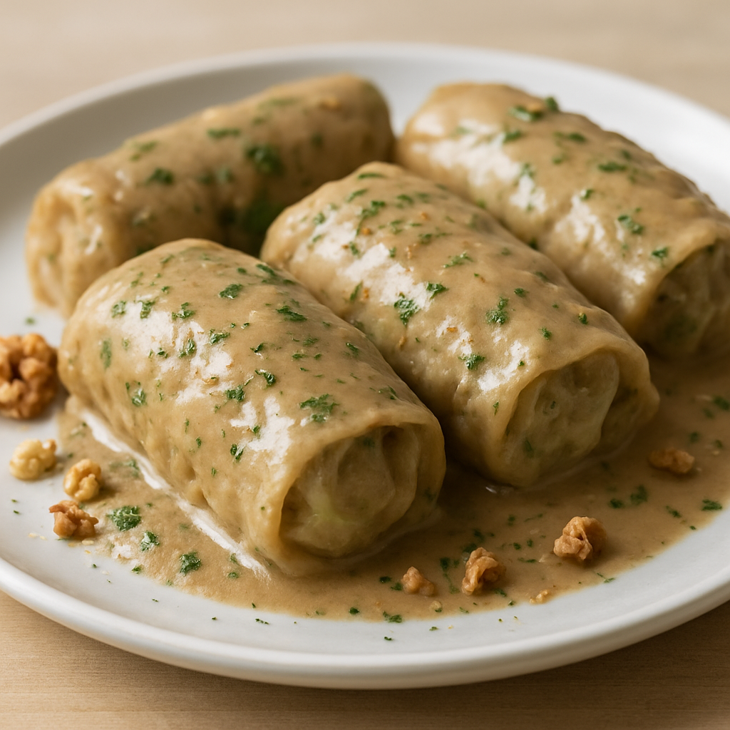 כרוב ממולא בבשר ברוטב אגוזים