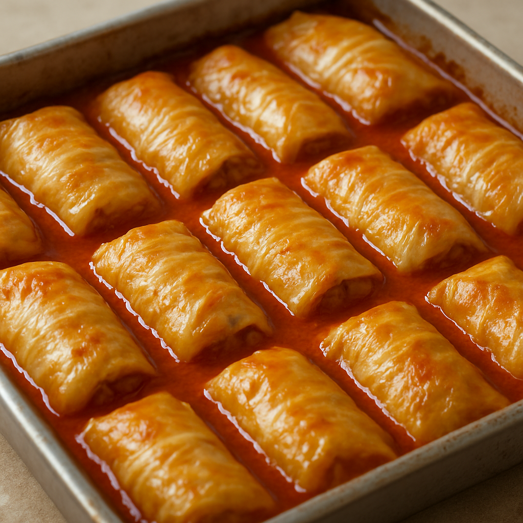 כרוב ממולא סגנון הונגרי אפוי בחלקיות