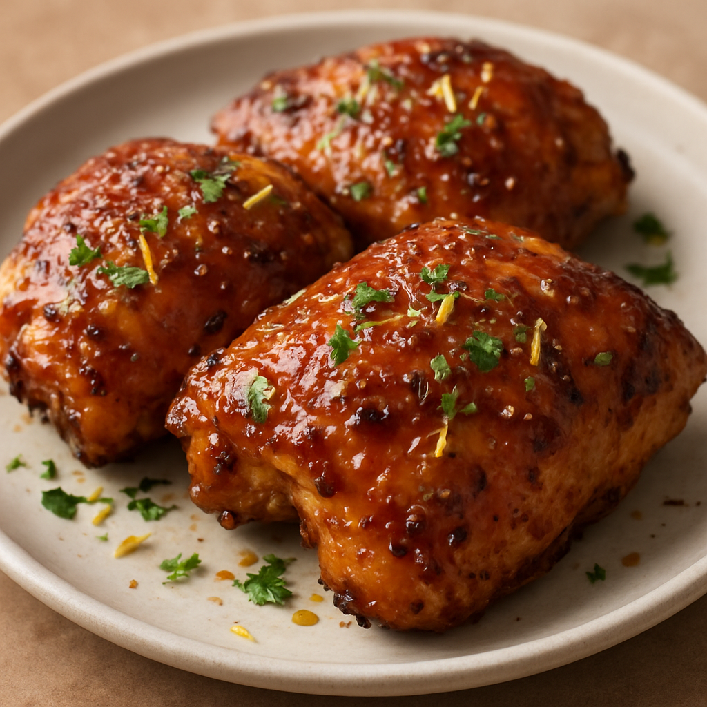 כרעיים בזיגוג דבש-חרדל וטעמים מקומיים