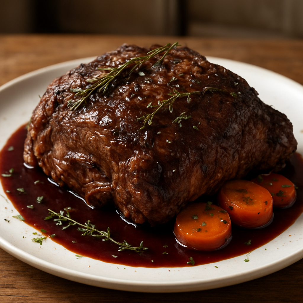 כתף טלה ביין ועשבים ארומה איטית