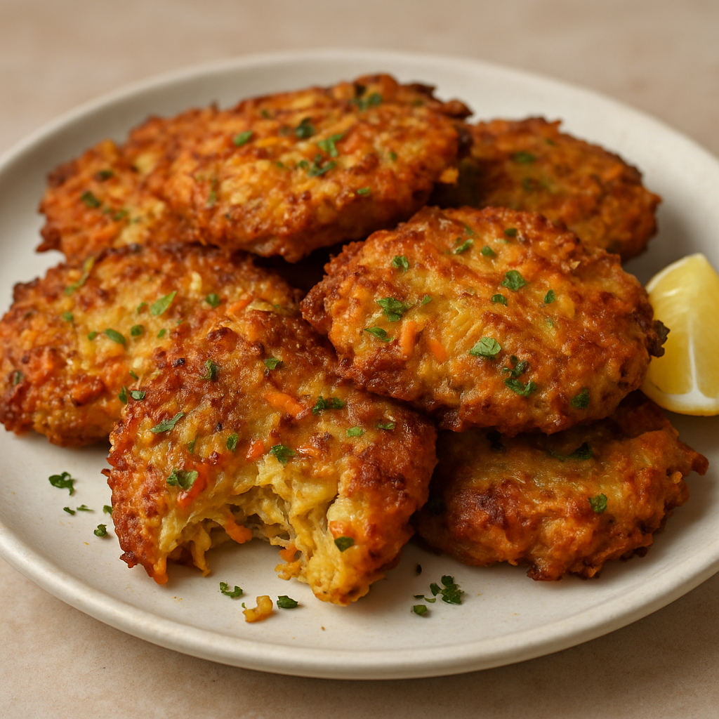 לביבות ירק במעבד מזון