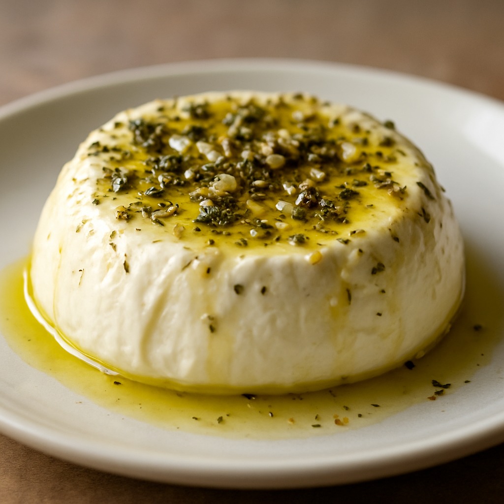 לבנה מותססת עם זעתר ושום