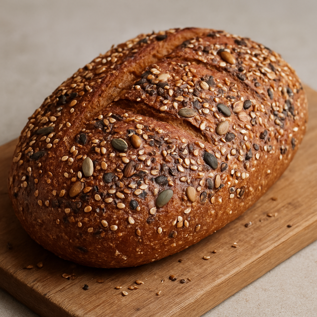 כיכר גרעינים עם התפחה ארוכה