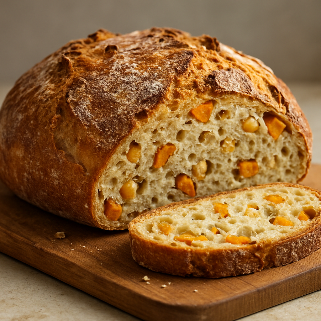 לחם חומוס ובטטה אפוי בטורבו