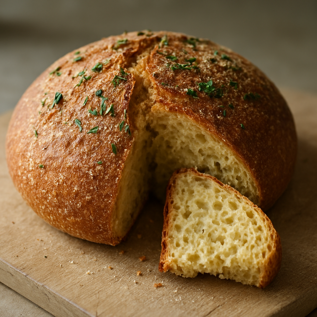 לחם סמולינה צרוב עם עשבי תיבול