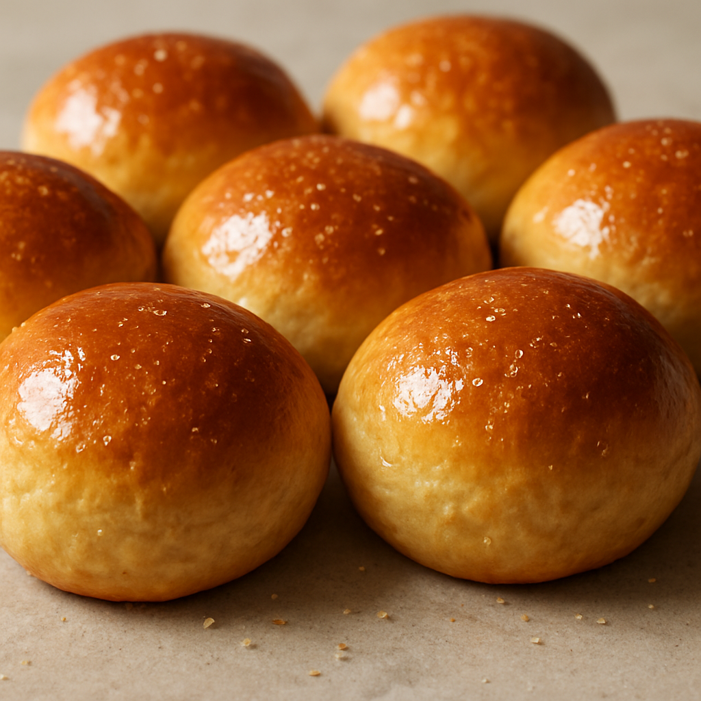 לחמניות בריוש בהשריה בסירופ וניל