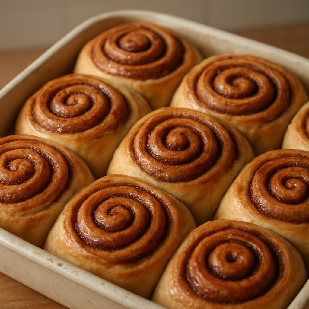 לחמניות קינמון בהשריה בסירופ סוכר