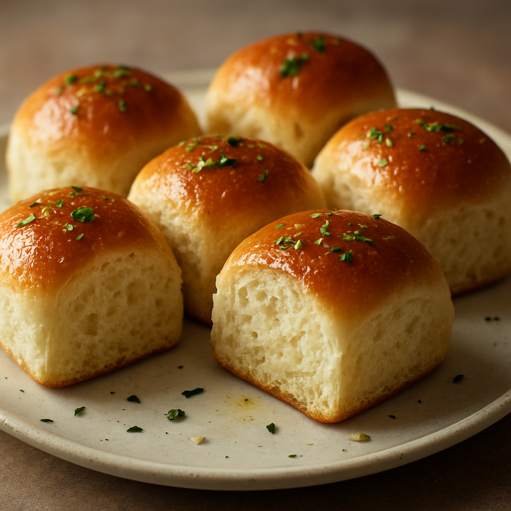 לחמניות שום קטנות צלויות בחמאה