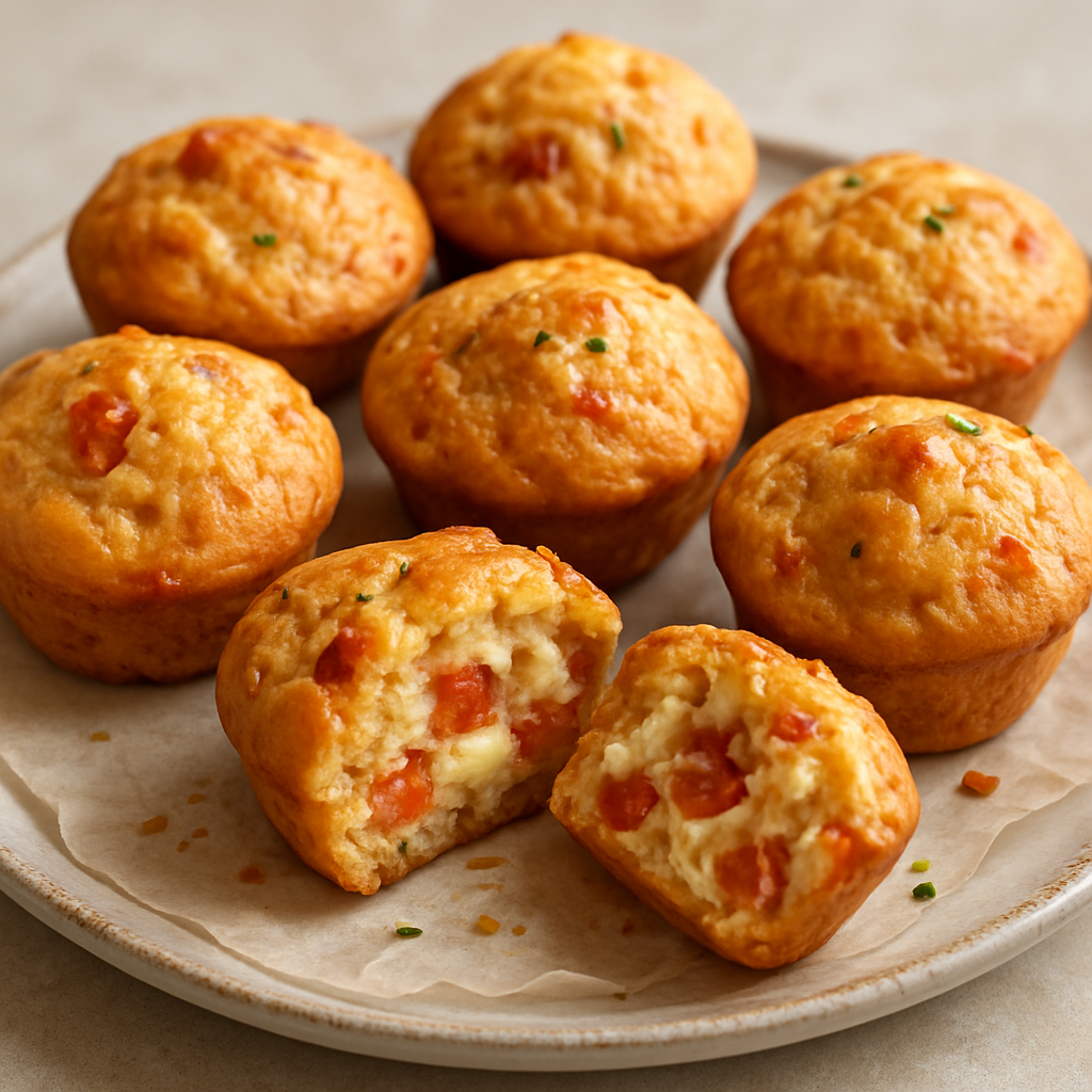 מיני מאפינס גבינה ועגבניה בתנור