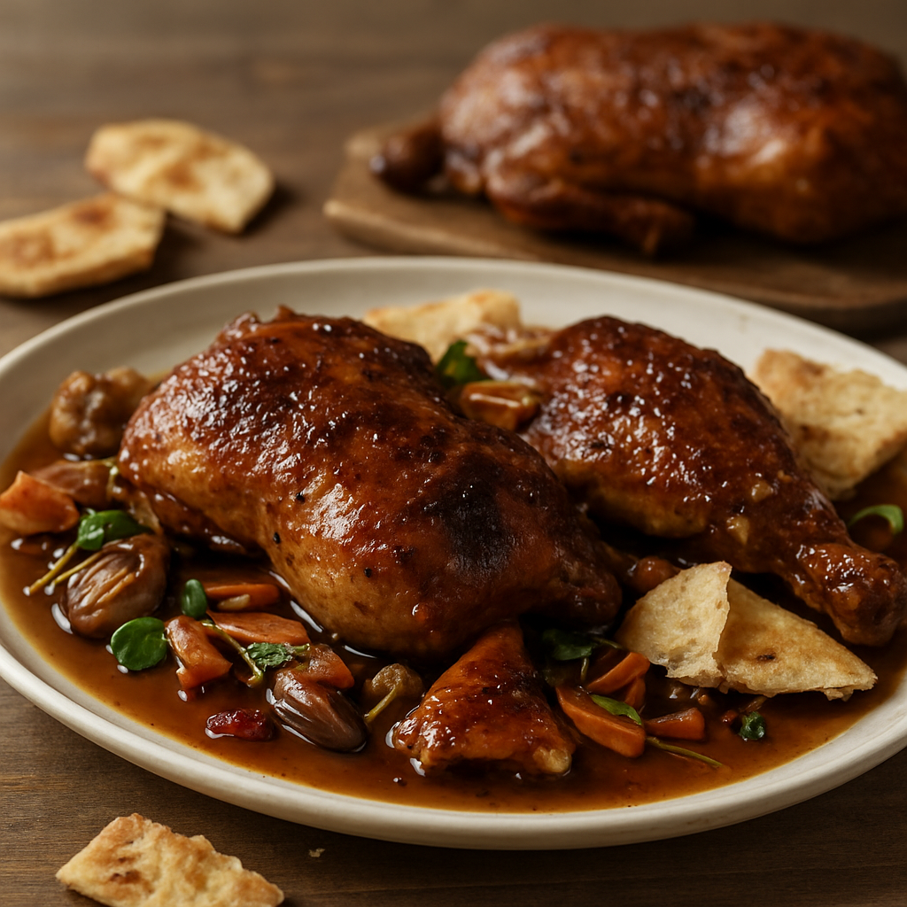 מלינצי ברווז קרואטי עם חמצמצות עדינה ומרווה