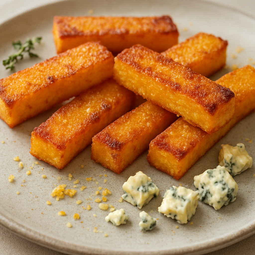 מקלות פולנטה מעושנים עם גורגונזולה