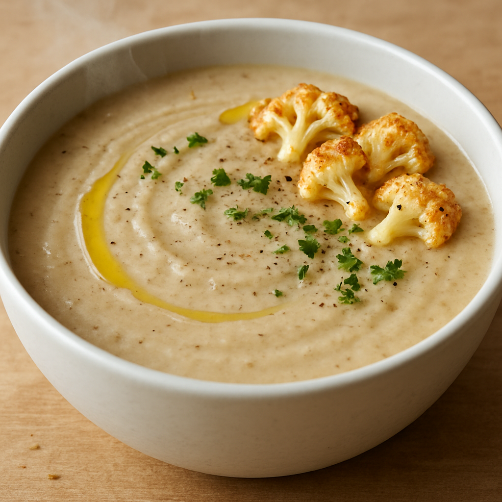 מרק כרובית ועדשים בבישול איטי