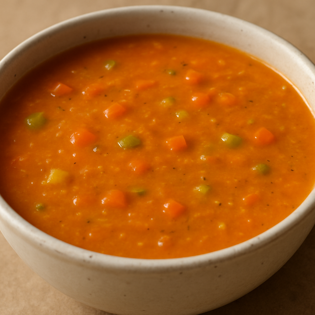 מרק עדשים בדואי עם ירקות ברונואז