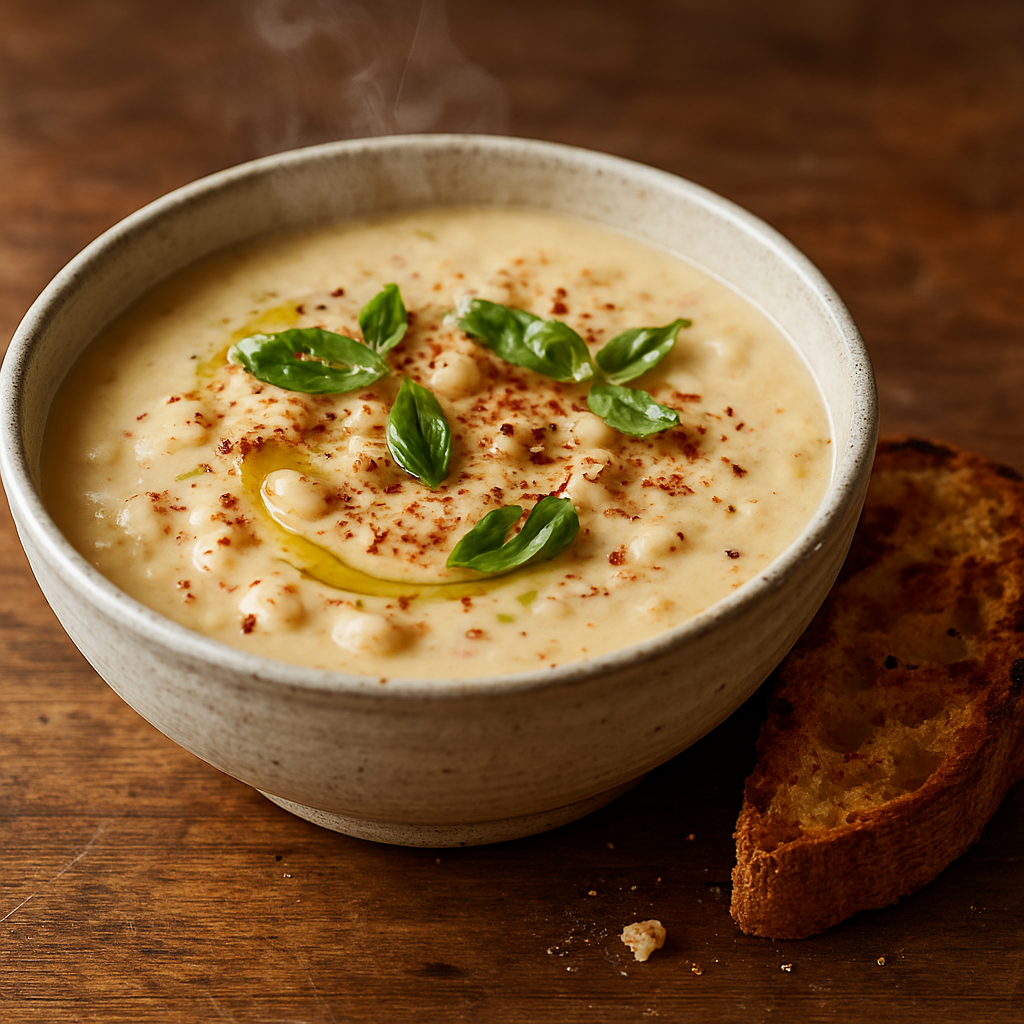 מרק שעועית לבנה איטלקי עם סומאק וחריף עדין