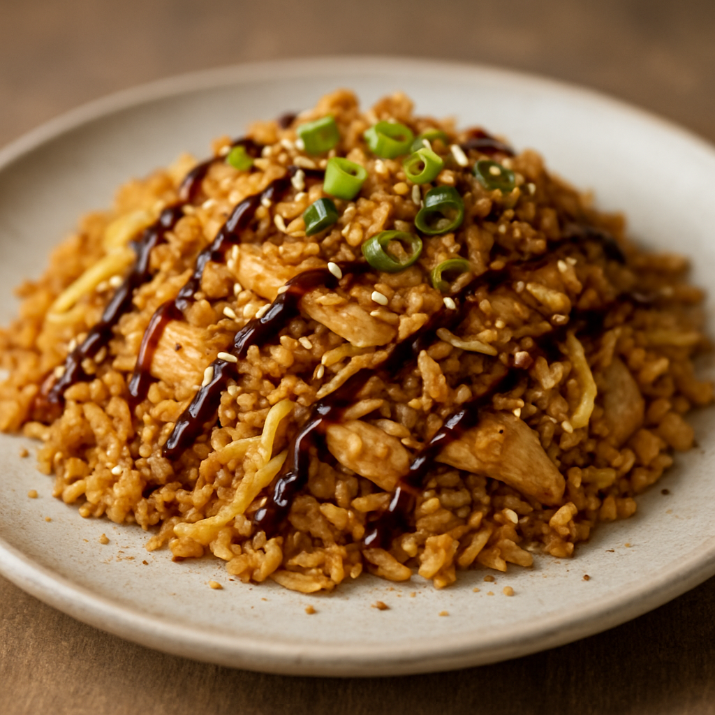 נאסי גורנג עם עוף וביצה חלמית