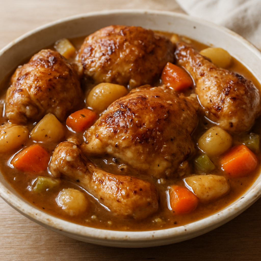 נזיד עוף וירקות סמיך עם אגר אגר