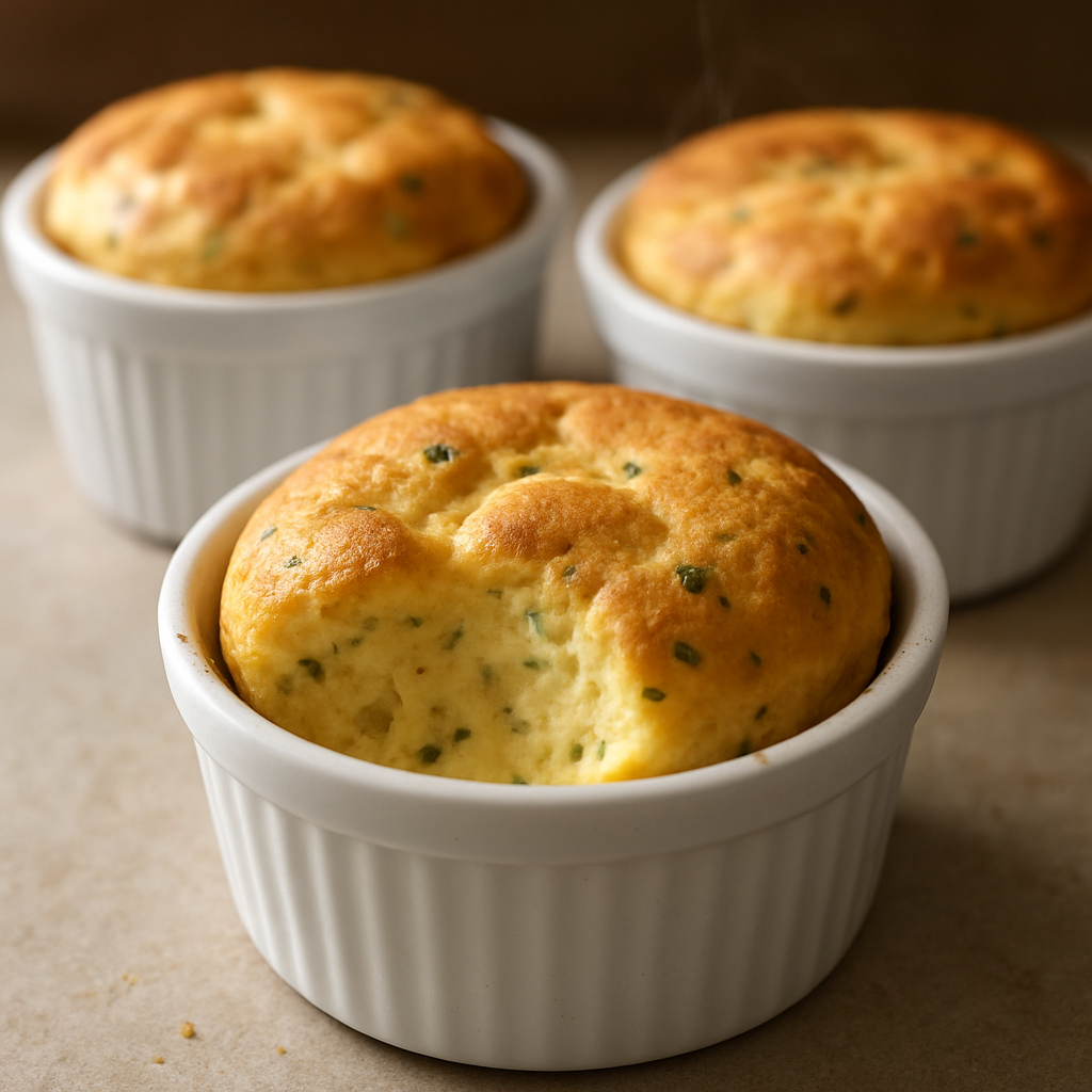 סופלה גבינות ים תיכוני עם הקצפה קשה של חלבוני ביצה