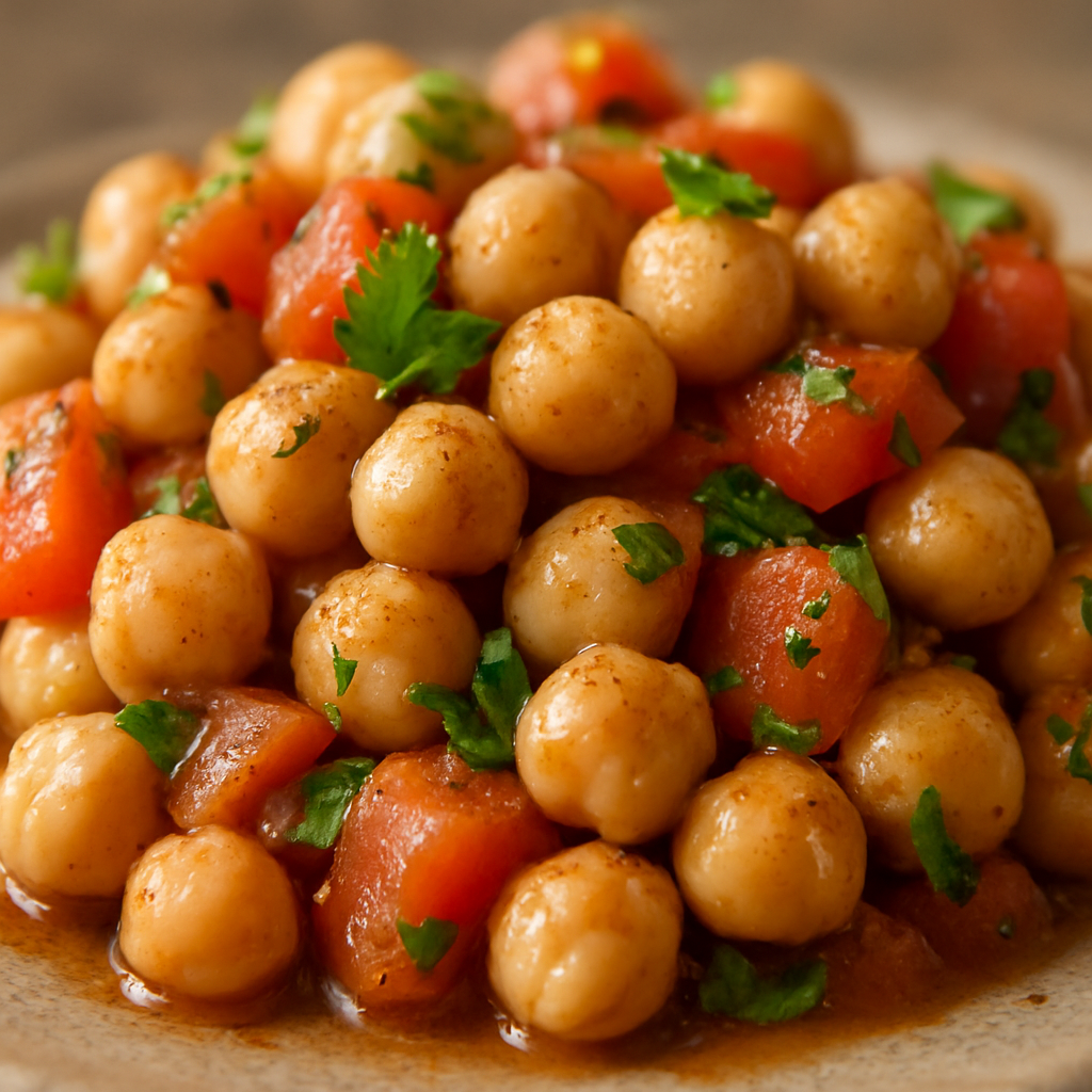 סלט חומוס במרקם קר מבישול איטי וטחינת תבלינים